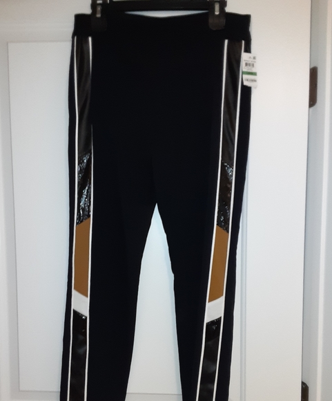 BAR lll Faux Leather Stripe Skinny Pants - Picture 5 of 5